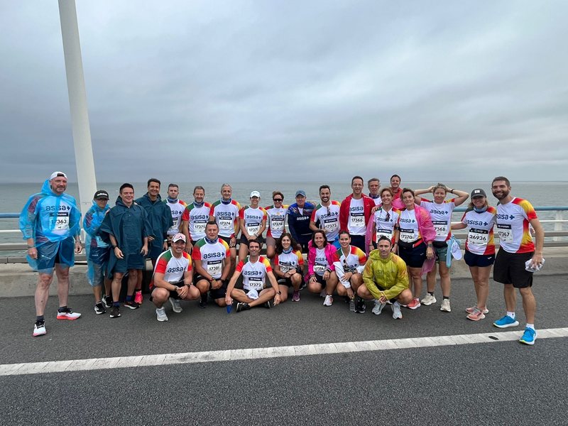 El equipo de Corre con ASISA supera con éxito la maratón de Lisboa